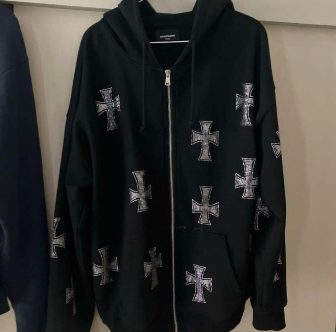 unknown パーカー 十字架 地雷 - メルカリ