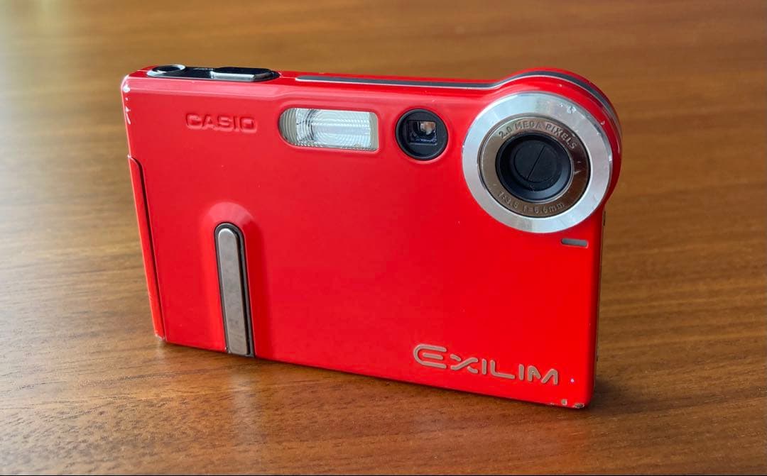 CASIO EXILIM EX-S20 カシオ エクシリム デジタルカメラ 赤 - メルカリ