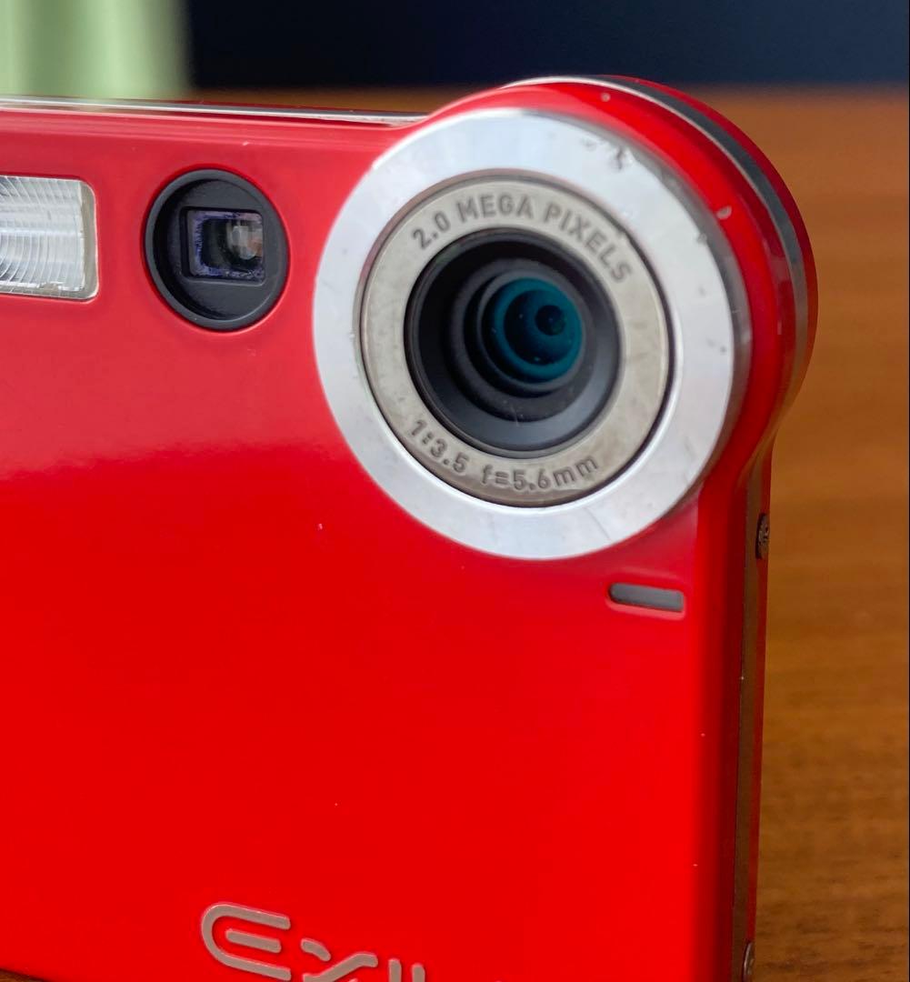 CASIO EXILIM EX-S20 カシオ エクシリム デジタルカメラ 赤 - メルカリ