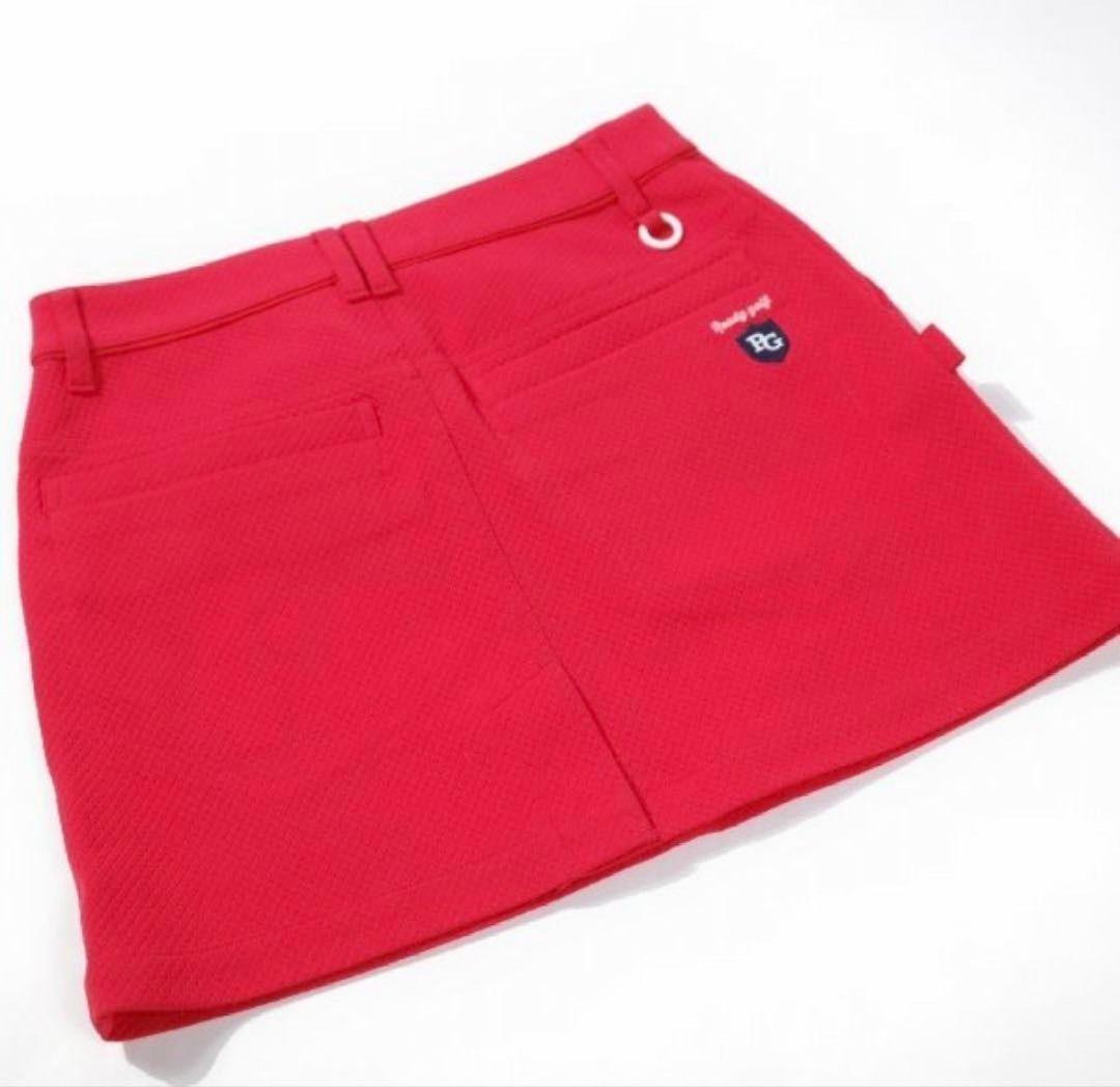 PEARLY GATES ゴルフ用レディーススカート レッド - メルカリ