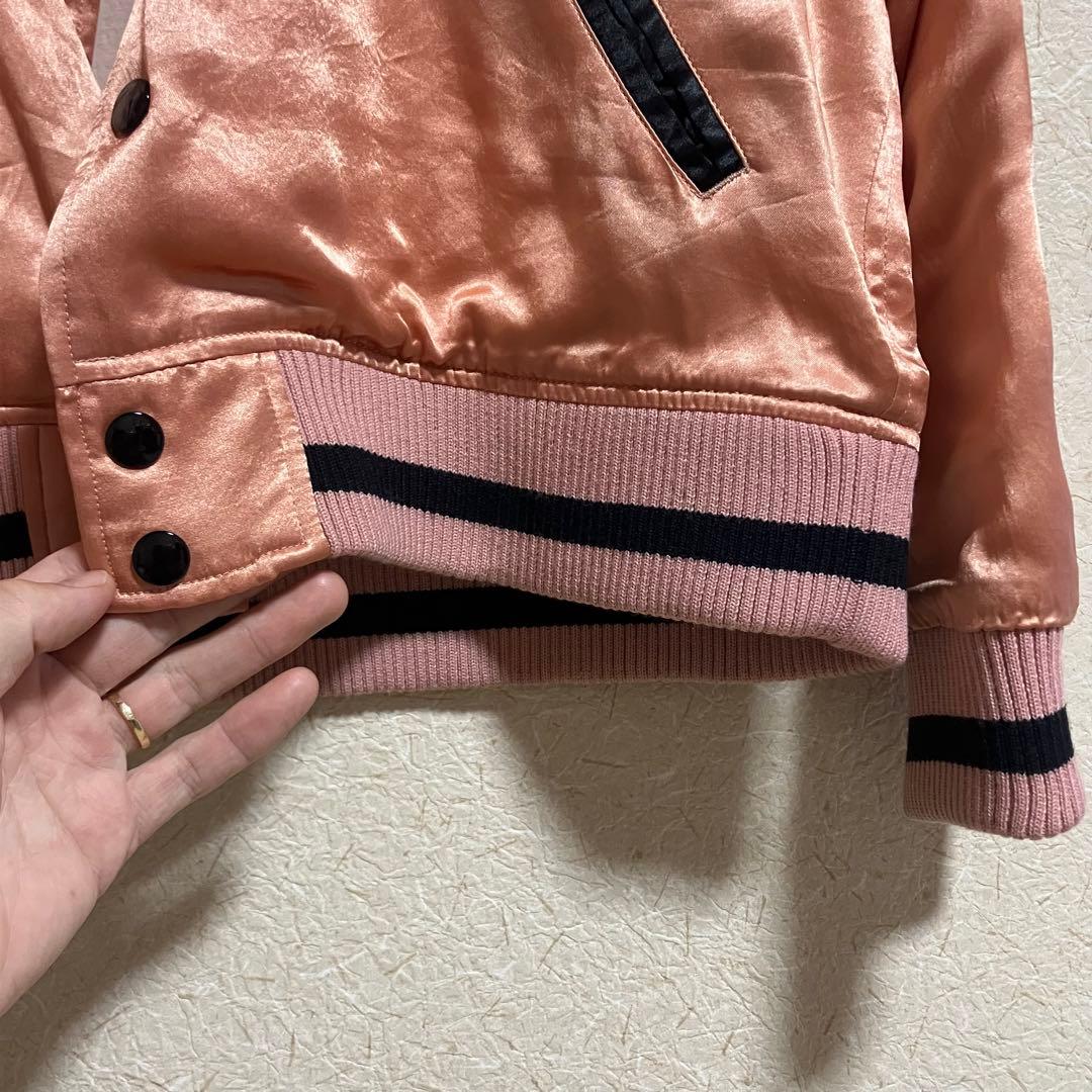 black weirdos ブラックウィドウ 刺繍 スカジャン 宇宙人 Lサイズ