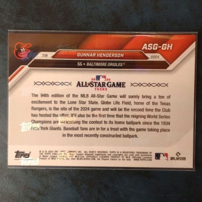 GUNNAR HENDERSON、2024 ALL STAR GAME カード - メルカリ