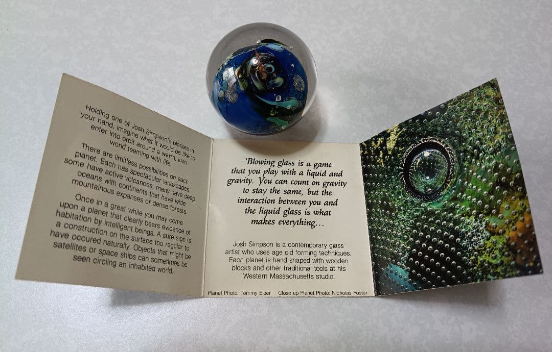 希少】ジョシュ・シンプソン ガラス作品 Inhabited Planet - メルカリ