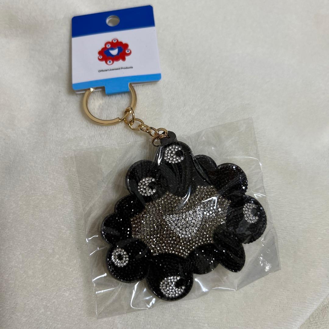 大阪関西万博 ラインストーンマスコット キーホルダー 黒ミャクミャク