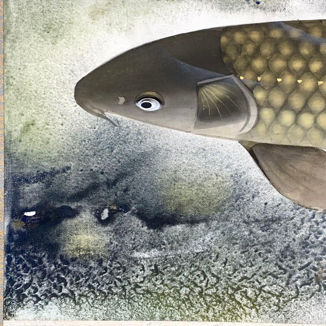 掛軸 鯉 薫 共箱 二重箱仕立 縁起