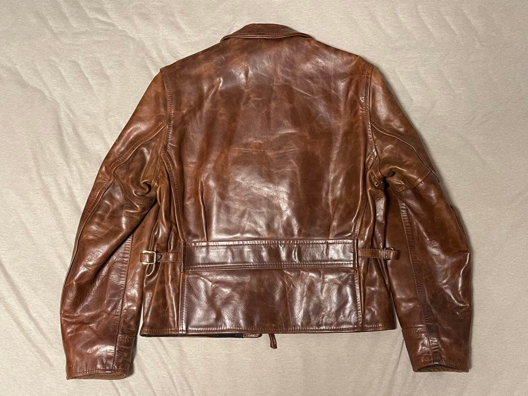 木村拓哉着用モデル✨ エアロレザー ハーフベルテッド 馬革 レザー