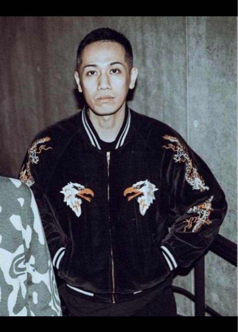 JJJ スカジャン アメカジ 鷲 ドラゴン 別珍 キルティング - メルカリ