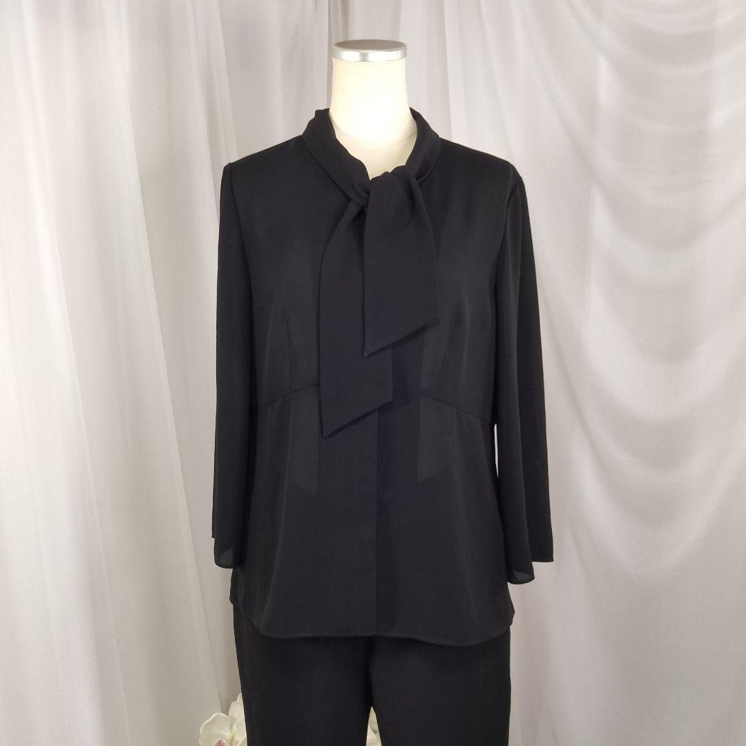 美品】11号 東京ソワール ヒロミヨシダ 夏 手洗い可能 ブラウス パンツ