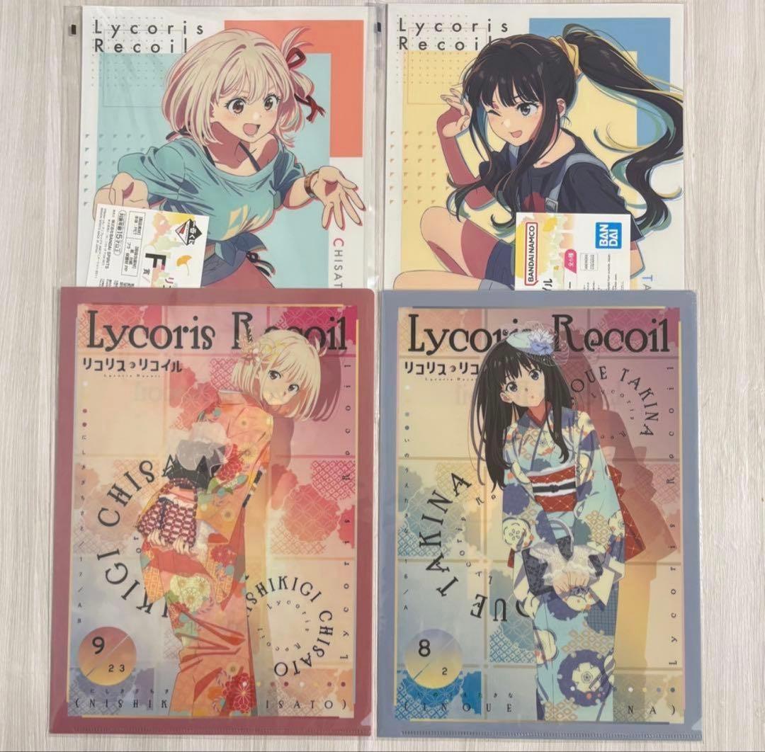 リコリス・リコイル クリアファイル クリアポスター 錦木千束 井ノ上