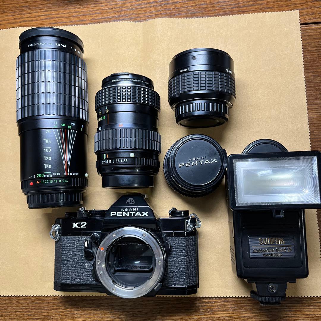 ペンタックスＫ2 レンズ4本セット JJC ♪ KIWIFOTOS製 ペンタックス Kマウント PKレンズ → LUMIXなど