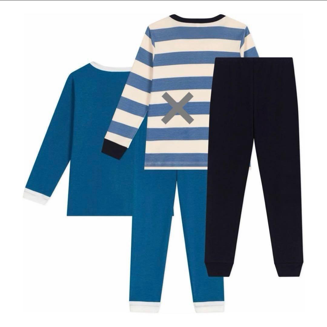 プチバトー 新品 未使用 長袖 パジャマ ブルー 犬 12ans - メルカリ