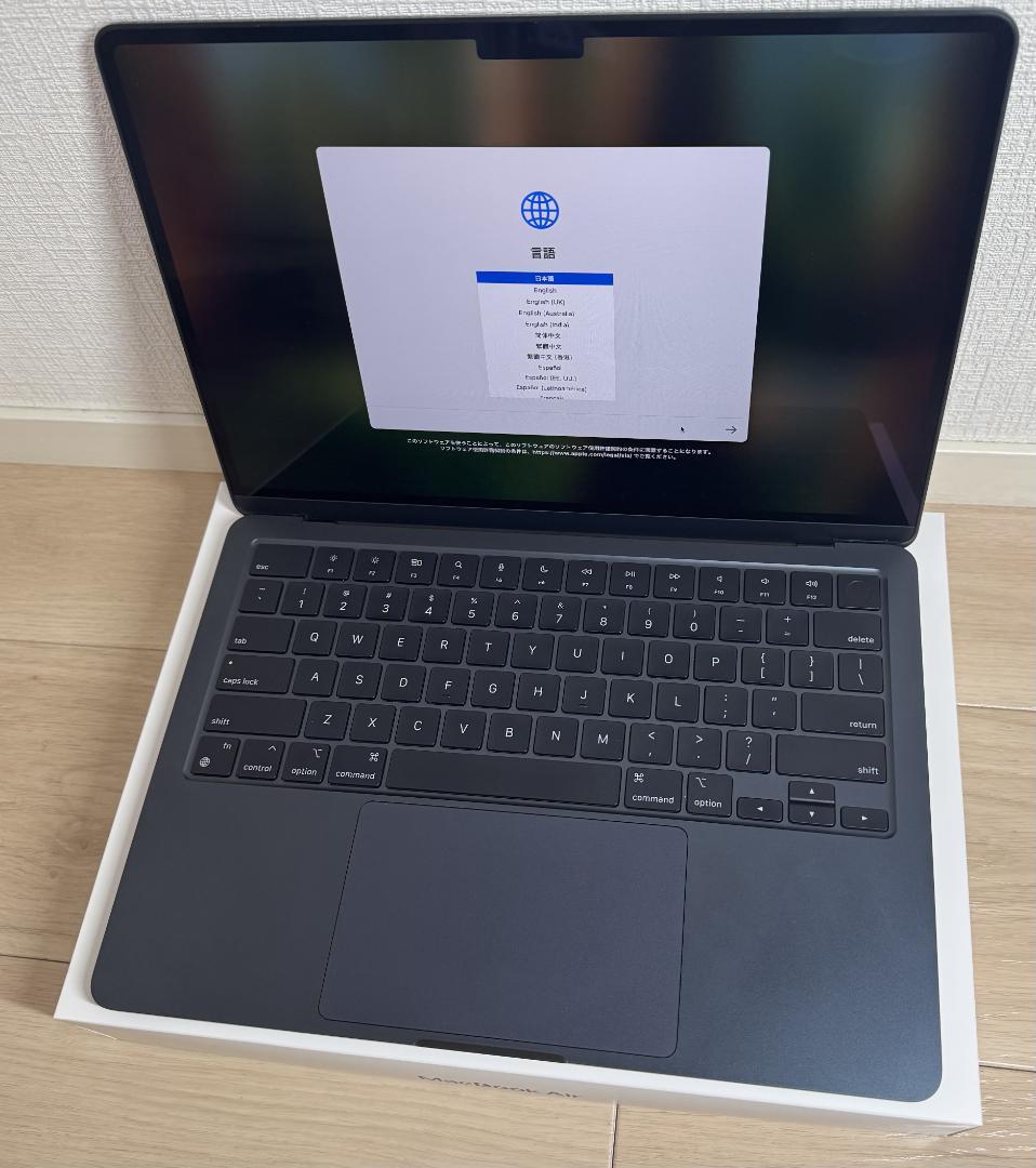 M2 MacBookAir 13.6inch ミッドナイト 英語（US）配列