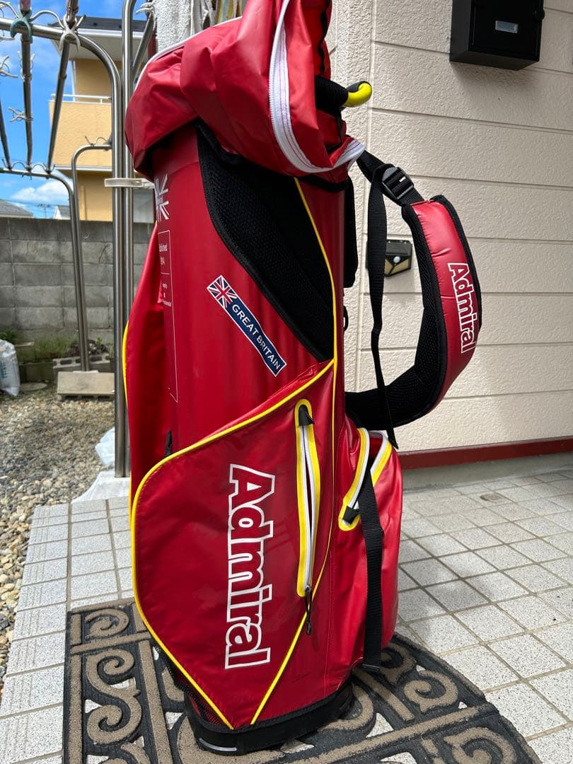 アドミラルゴルフ キャディバッグ レッド ADMG1SC1 40 アドミラル