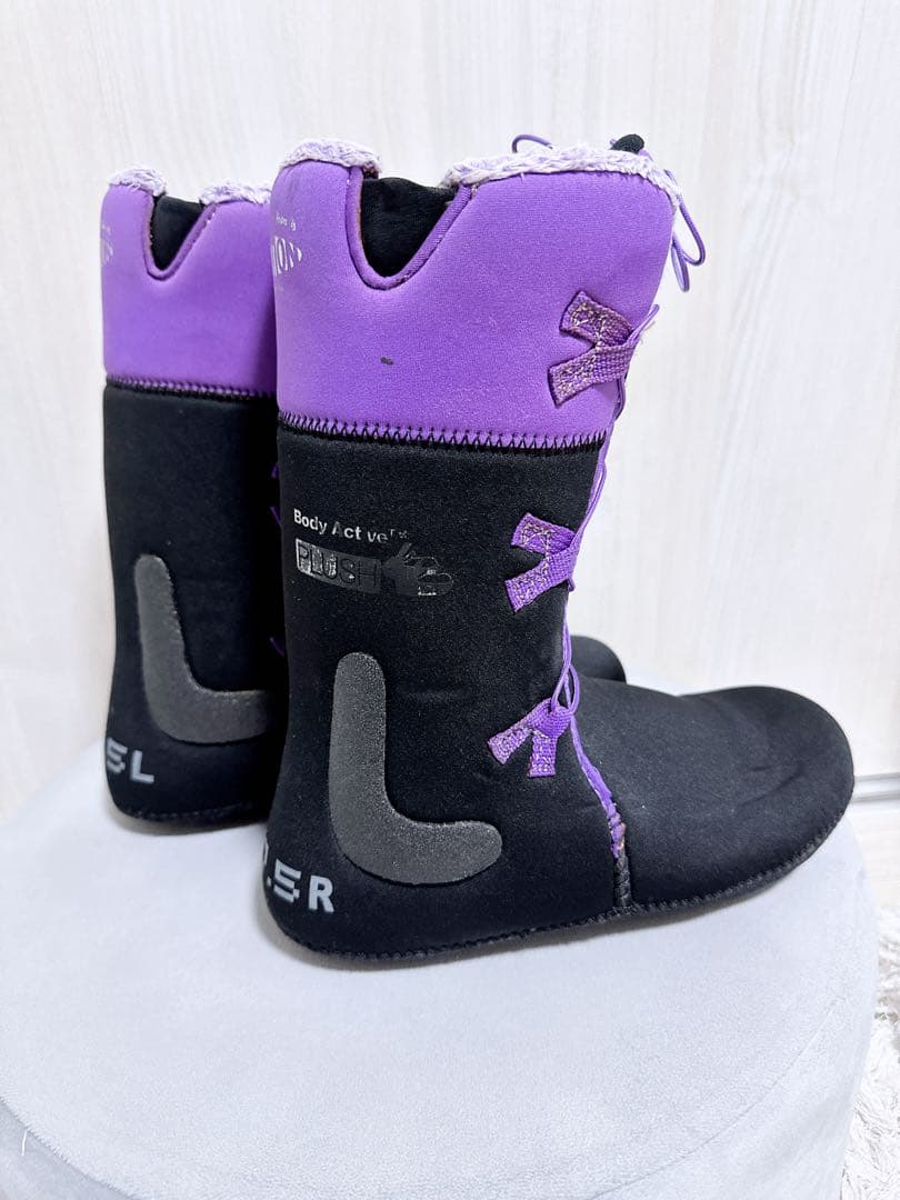 RIDE スノーボードブーツ ブラック/パープル 女性用　24.5cm