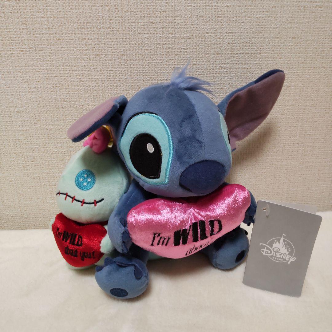 ディズニーストア スティッチ＆スクランプ バレンタインぬいぐるみ