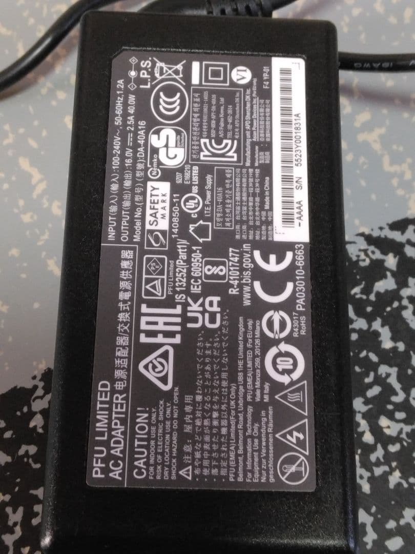 ScanSnap ix1600 レシート 領収書 書類 スキャナー 黒 リコー - メルカリ