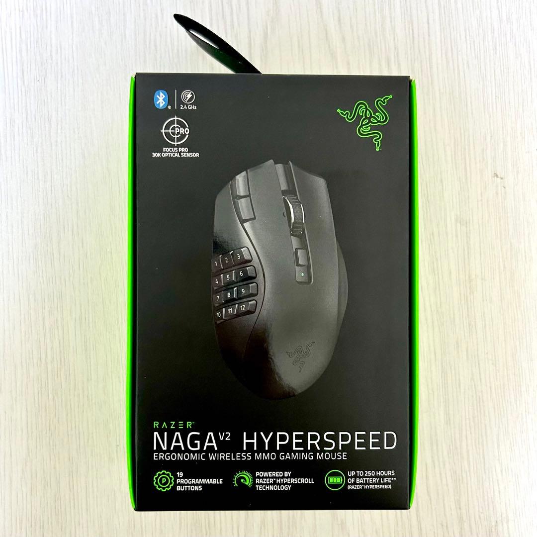 Razer Naga V2 Hyperspeed ワイヤレスゲーミングマウス Amazon.co.jp: Razer(レイザー) Naga V2 HyperSpeed MMOに最適な多