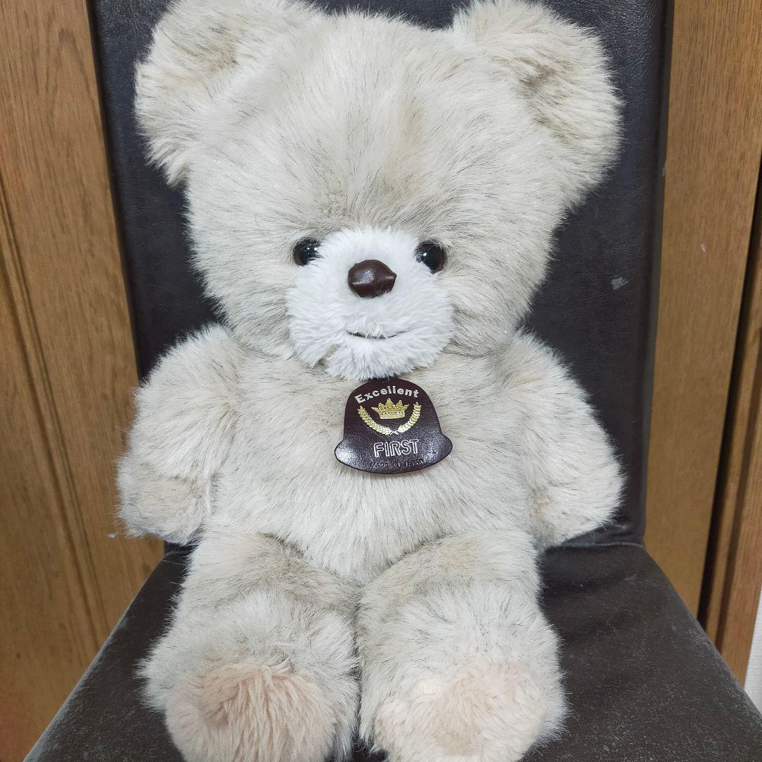 エクセレントファースト ぬいぐるみ くまさん 昭和レトロ - メルカリ