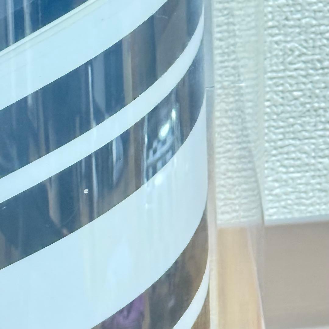 新品 特注 ブラック＆ホワイト 黒白 ミニサインポール 屋内用 理容室