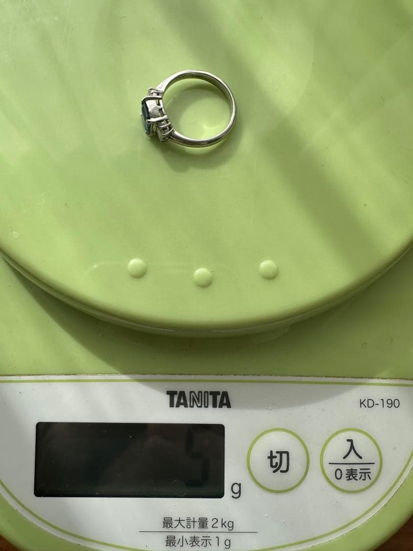 天然サファイア PT900 1.19ct リング #9 ソ付