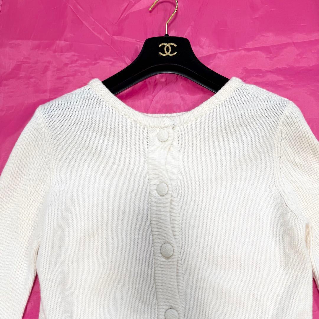 美品✨】フォクシー カシミヤ100％セーター トルテ 40 バックボタン