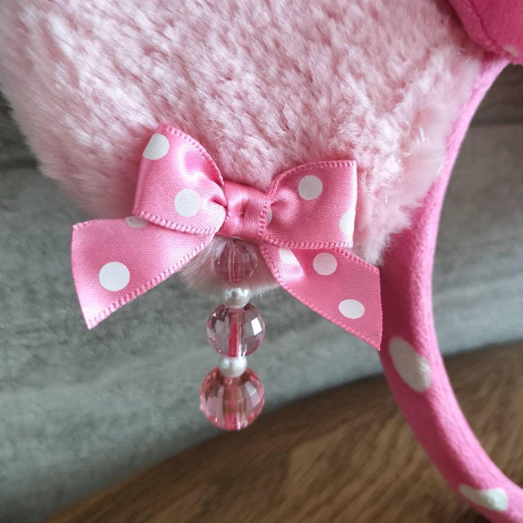 ディズニー ミニーちゃん カチューシャ ピンク - メルカリ