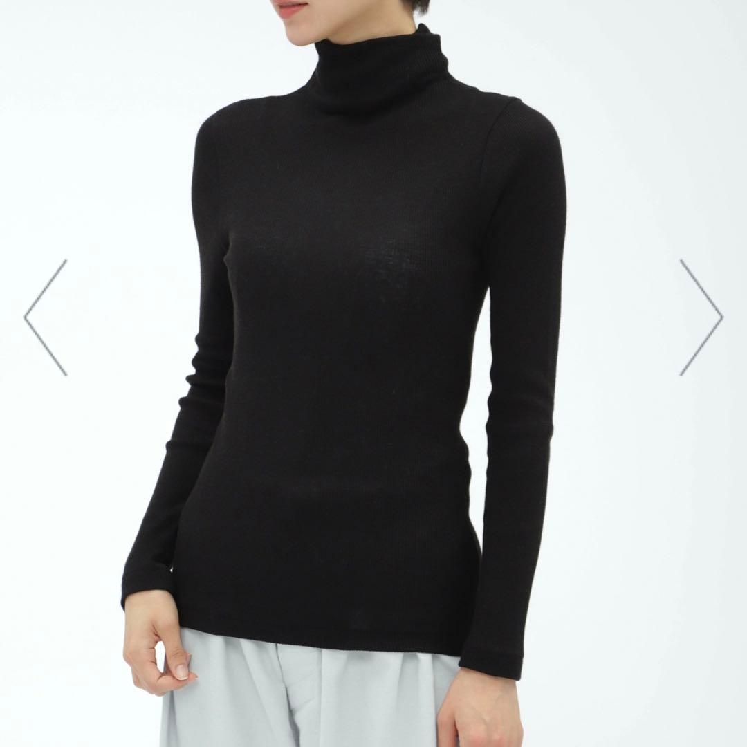 2024】マーガレットハウエル ヤク混 タートルネック リブニット