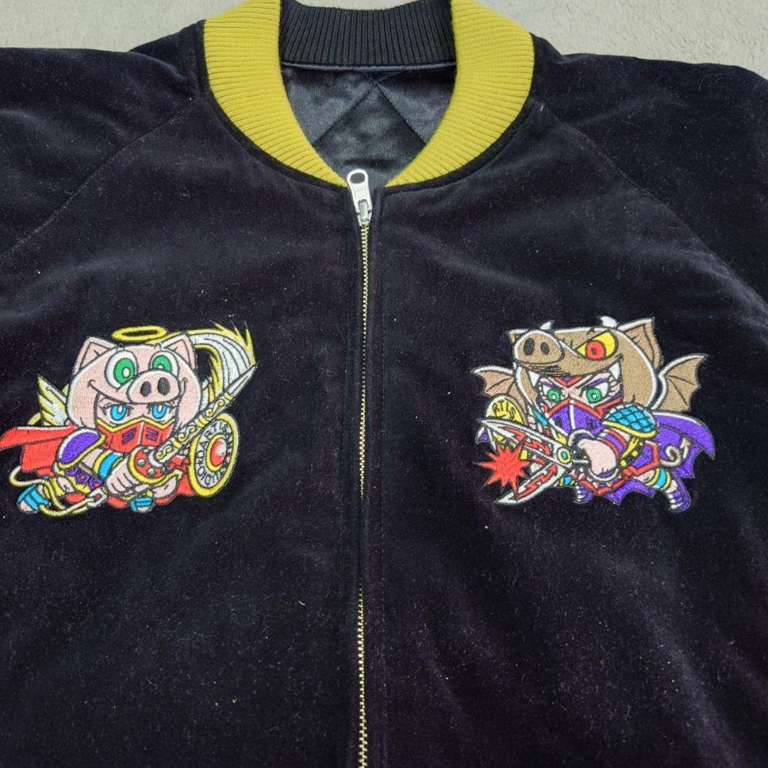 ダルチザン スーベニアジャケット スカジャン ビックリマン 黒