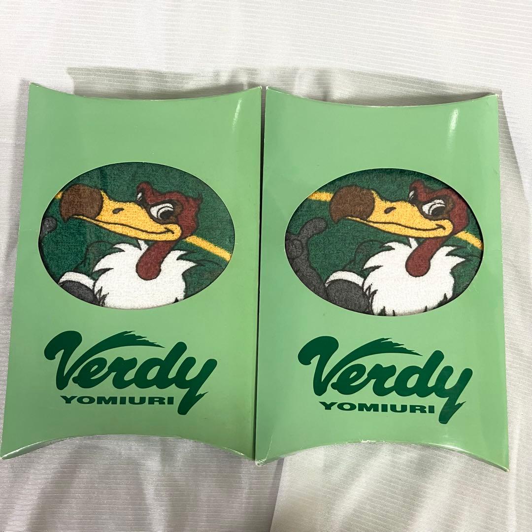 90s 読売 ヴェルディ川崎 フェイスタオル 2枚 タオル Jリーグ 未使用品