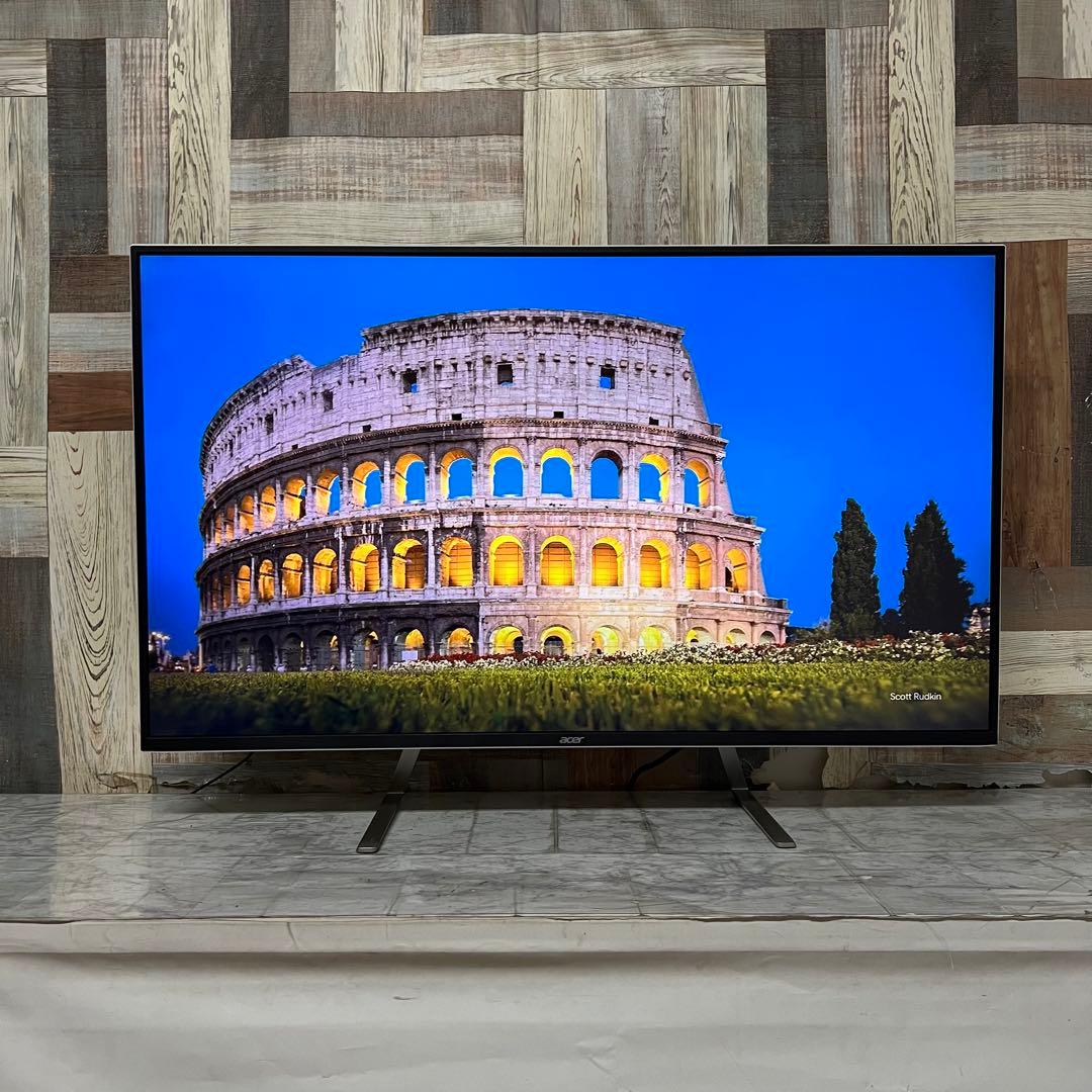 即日受渡❣️全国送料込acer43型4K液晶ホワイトパネルディスプレイ2