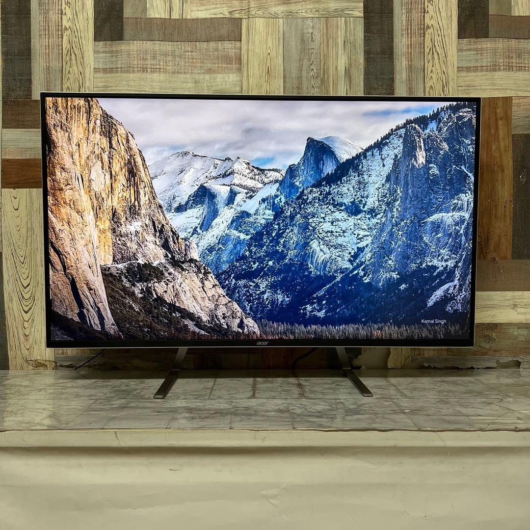 即日受渡❣️全国送料込acer43型4K液晶ホワイトパネルディスプレイ2