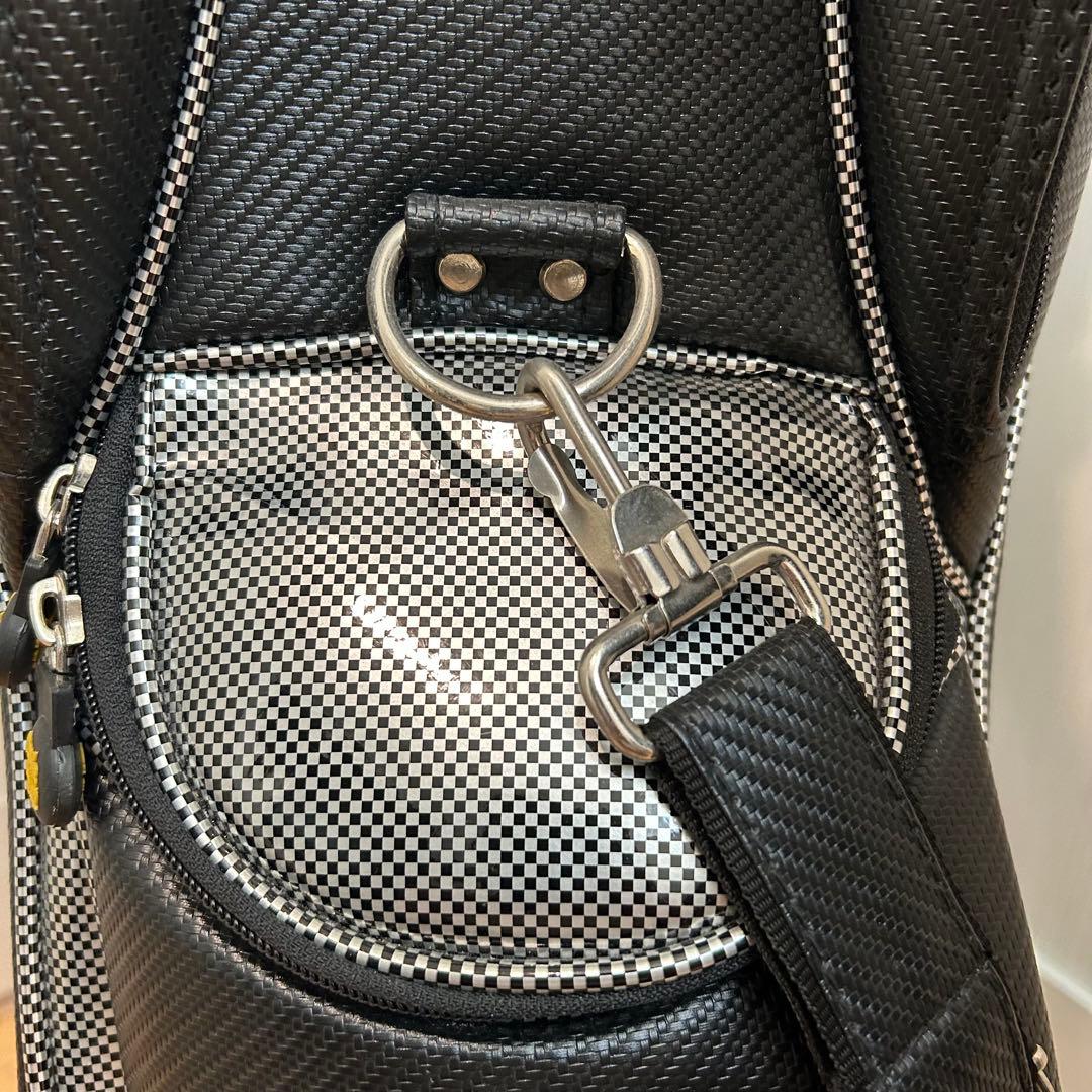 希少・美品】SINGHA シンハービール キャディバッグ ゴルフ カーボン調