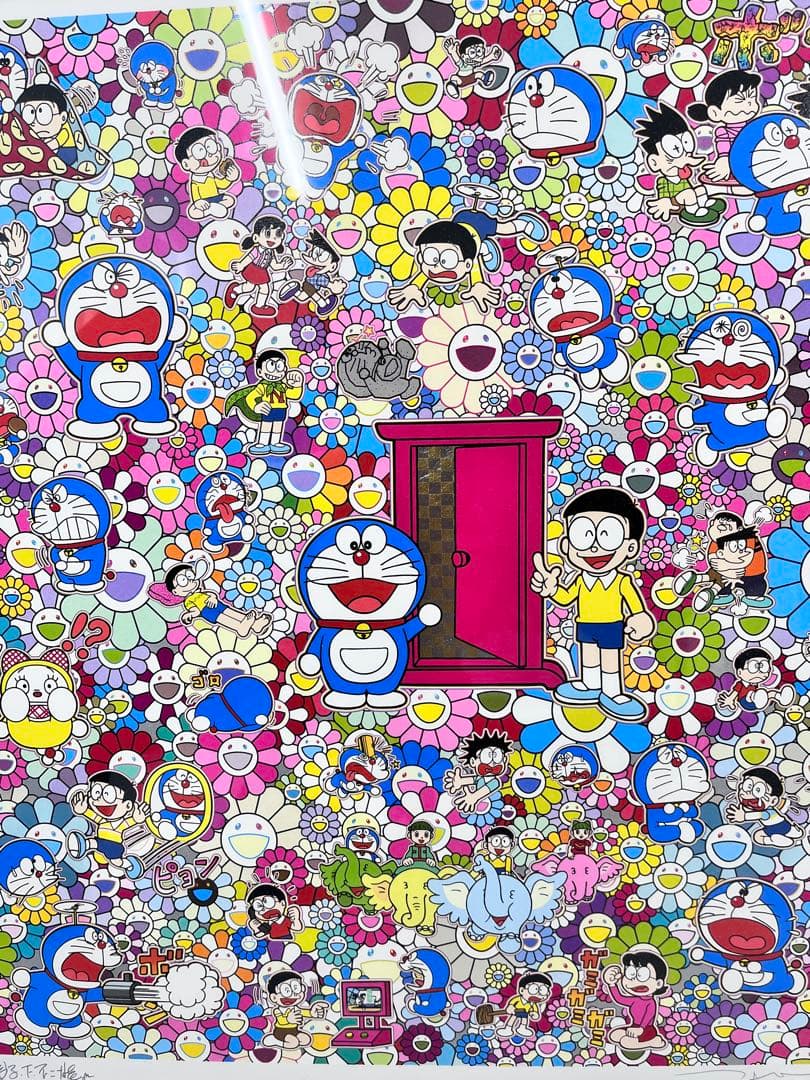 村上隆 TAKASHI MURAKAMI 額付きドラえもん どこでもドア - メルカリ