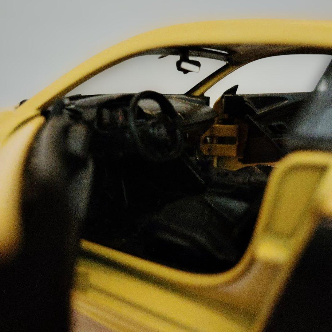 Audi イエロー ミニカー オープンドア