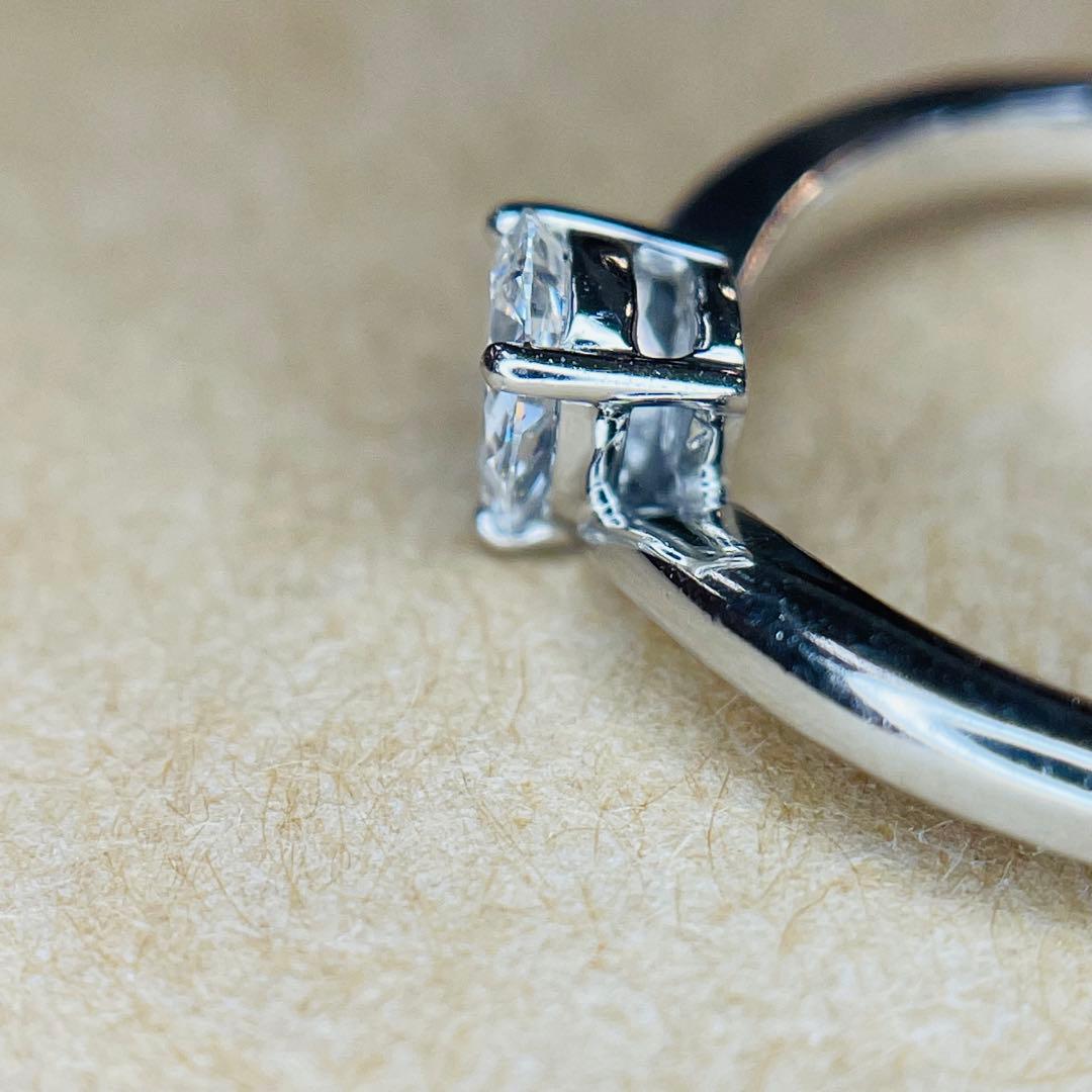 【GSTV】 一粒 ダイヤ リング 0.30ct ペアシェイプカット