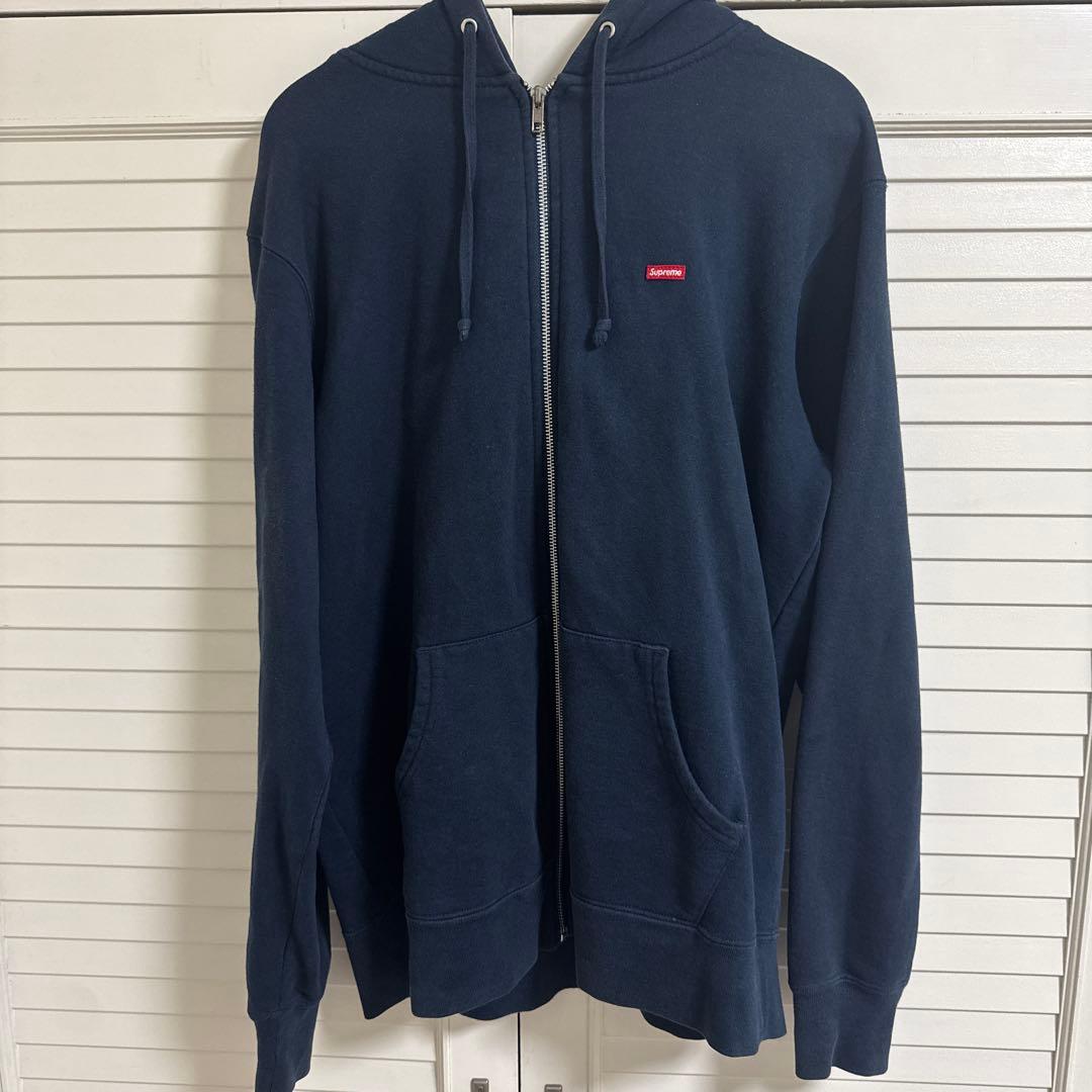 Supreme ネイビー フルジップパーカー - メルカリ