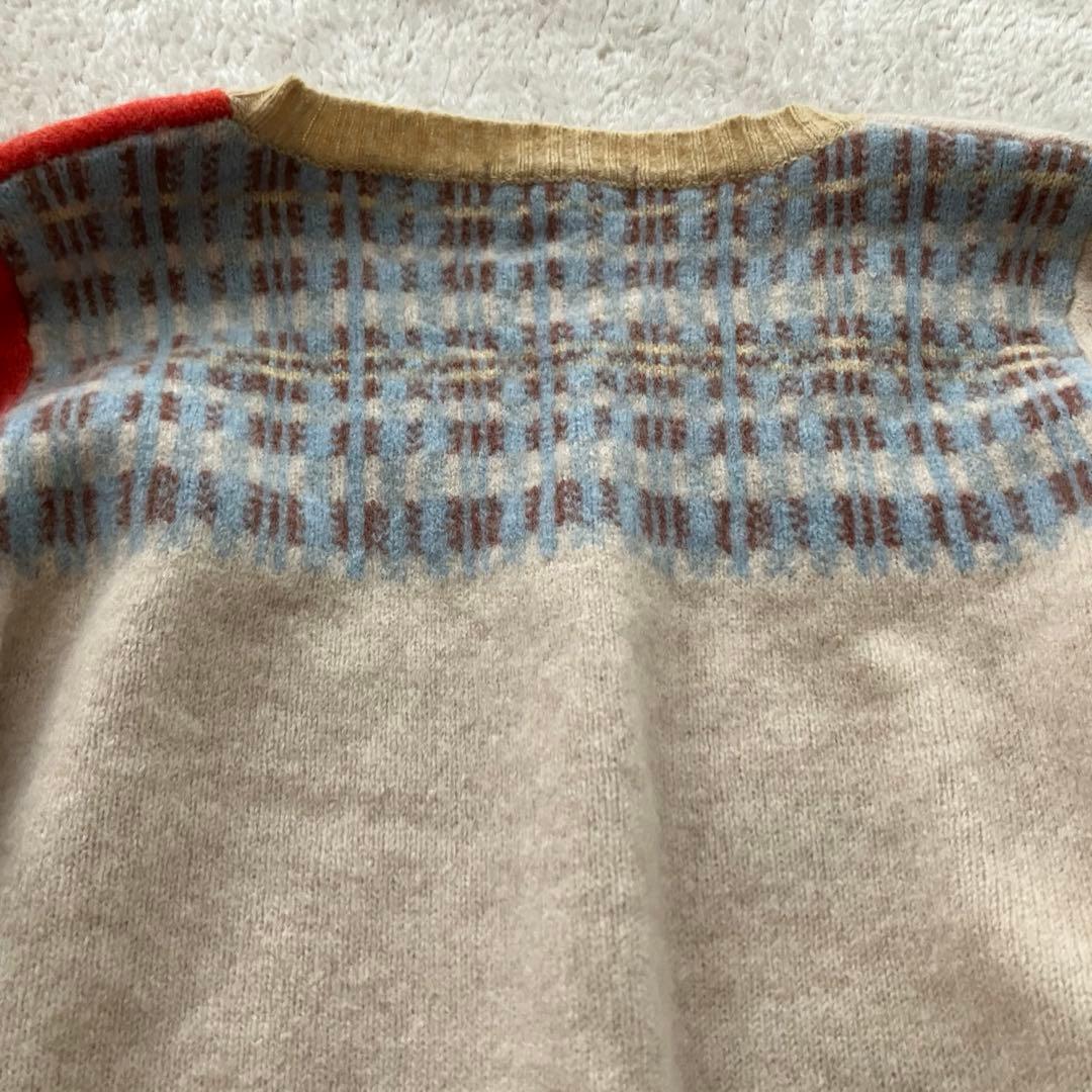 しゅんさま ERIBE SCOTLAND ウール ニット Vネック S M - メルカリ