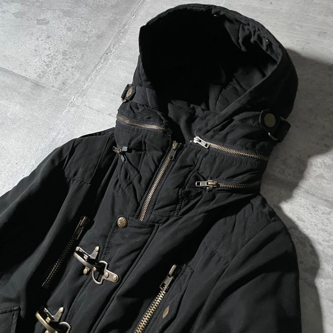 y2k opium ファイャーマンジャケット 超絶ギミック 重厚感 パンク 平成