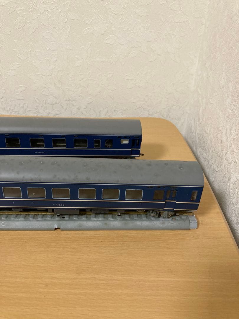 HOゲージ鉄道模型 20系ブルートレイン5両セット ジャンク