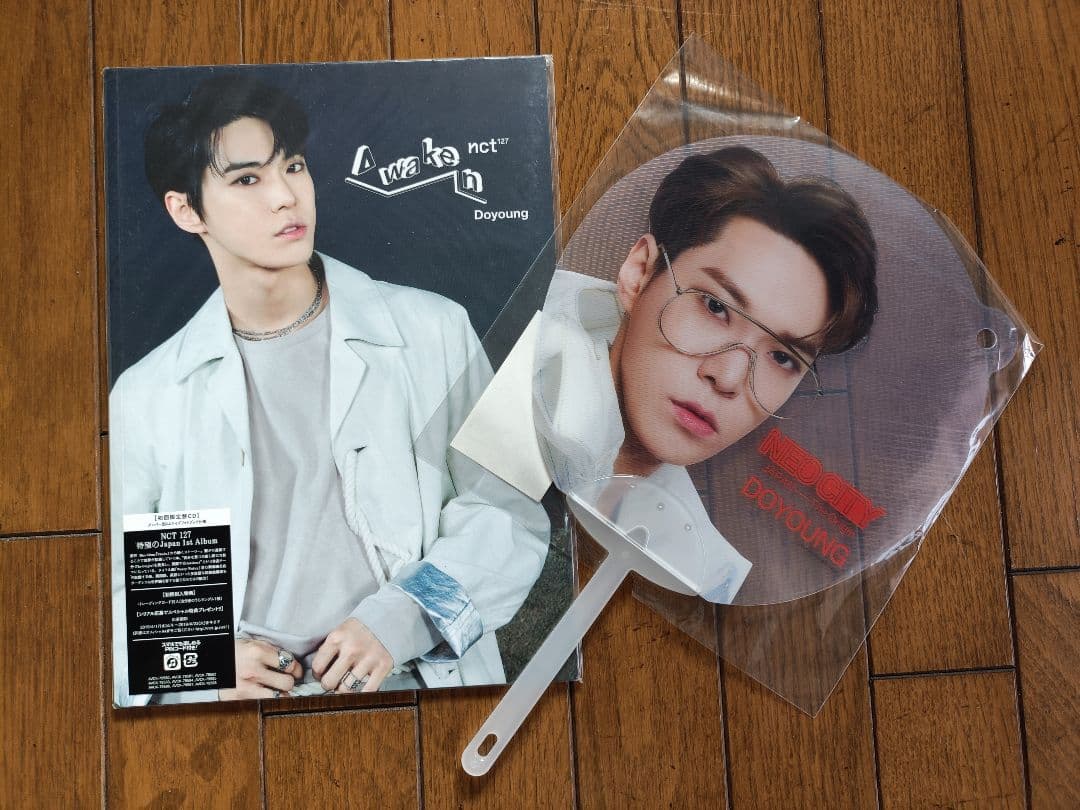 NCT127　クリアうちわ+CD　コンプセット