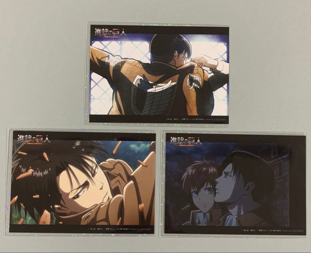 ☆進撃の巨人　リヴァイ　イラストカード　ブロマイド　原画