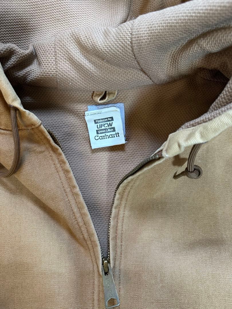 みいみ様専用】Carhartt ベージュ フード付きジャケット - メルカリ