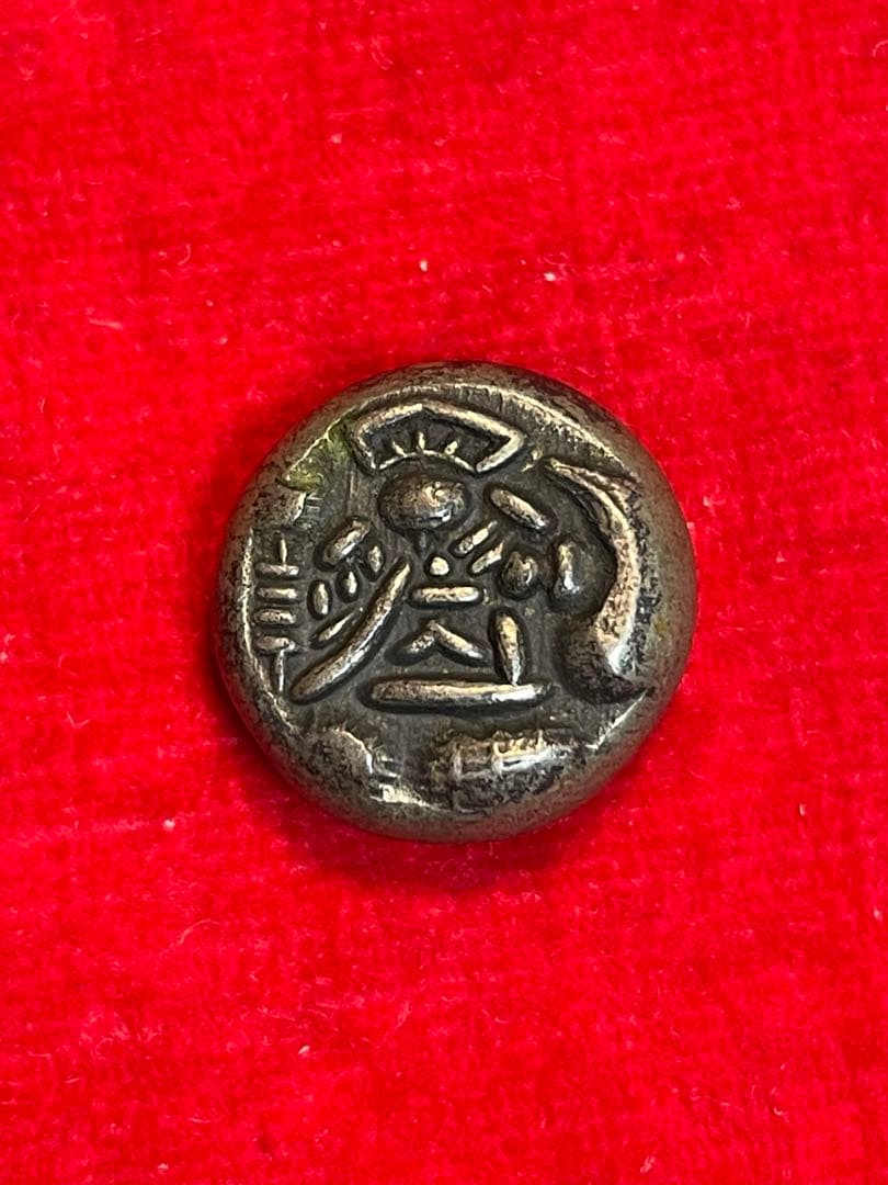 元文豆板銀　両面大黒　4.78g