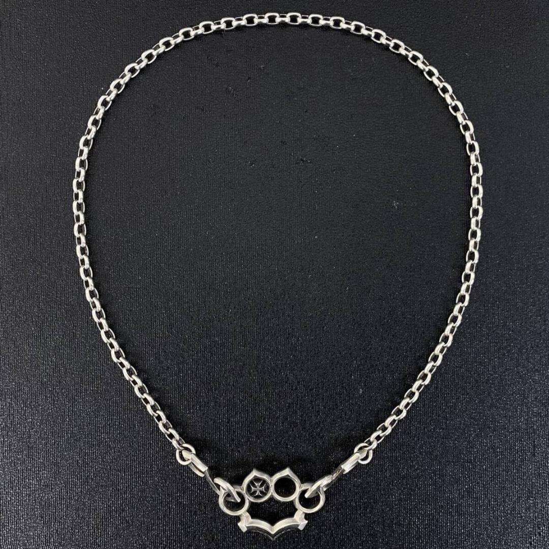 DEAL DESIGN シルバー 925 ナックルクラウンチョーカー ネックレス