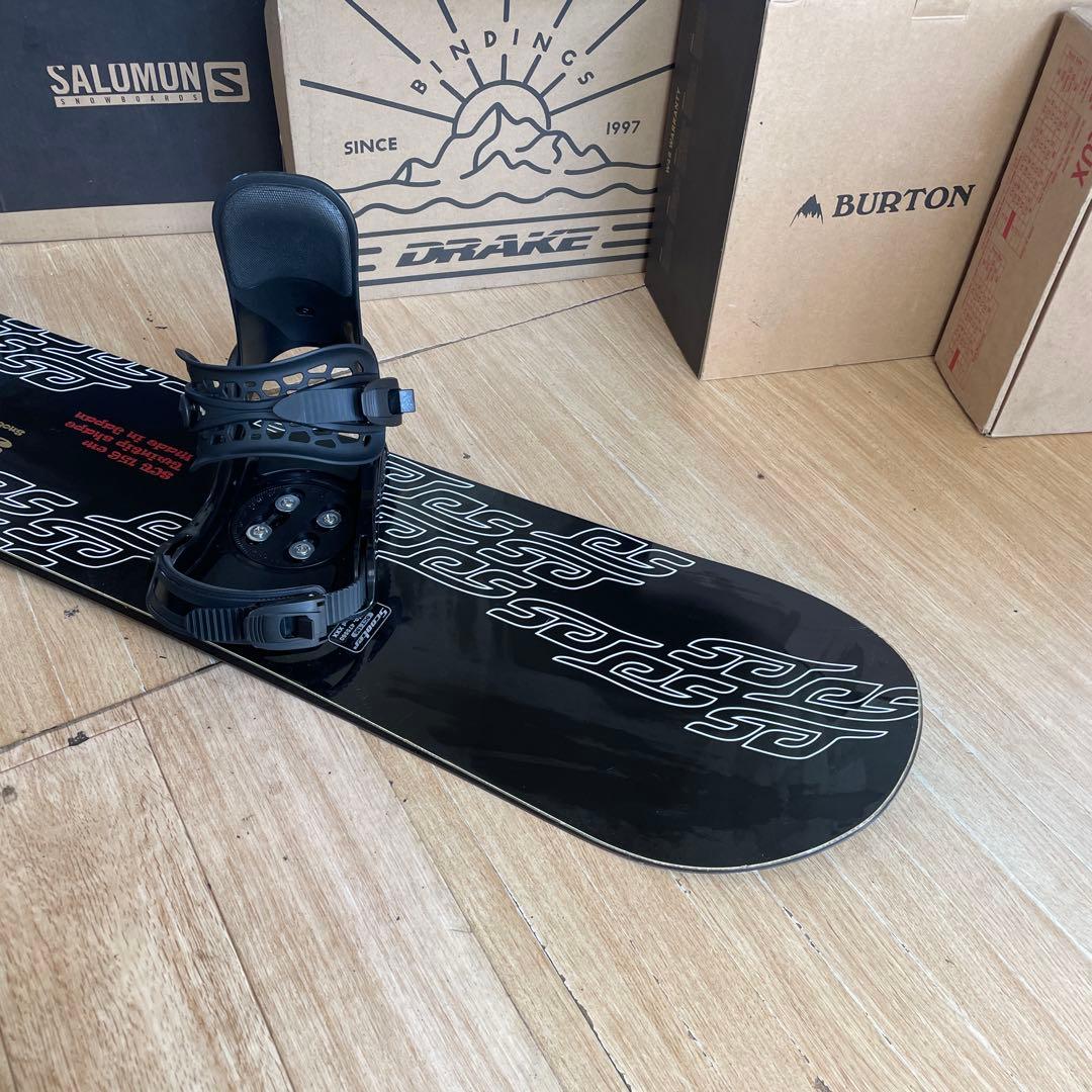 SCOOTER 名作SCT 良質国産スノーボードセットOGASAKA製 バイン付