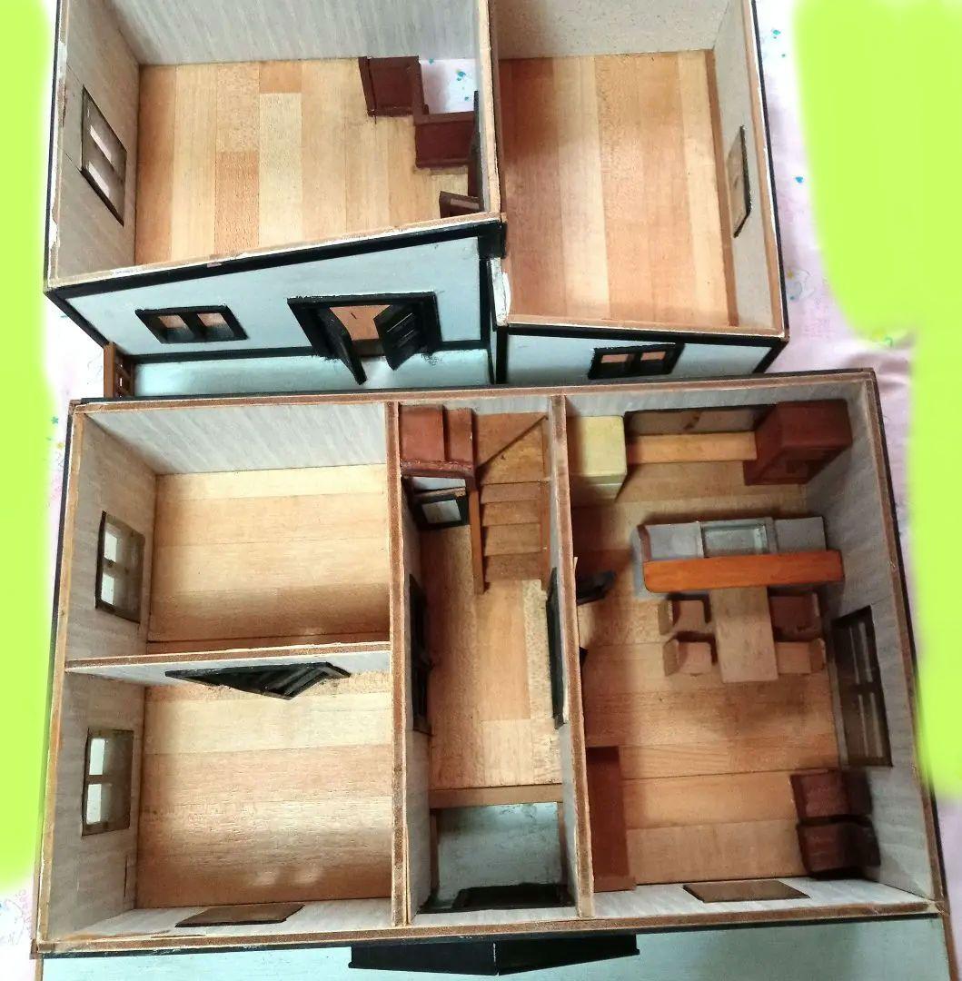 一軒家ミニチュア♦各階屋根取り外し可能です ♦　昭和レトロ　詳細は写真ご参考に❗