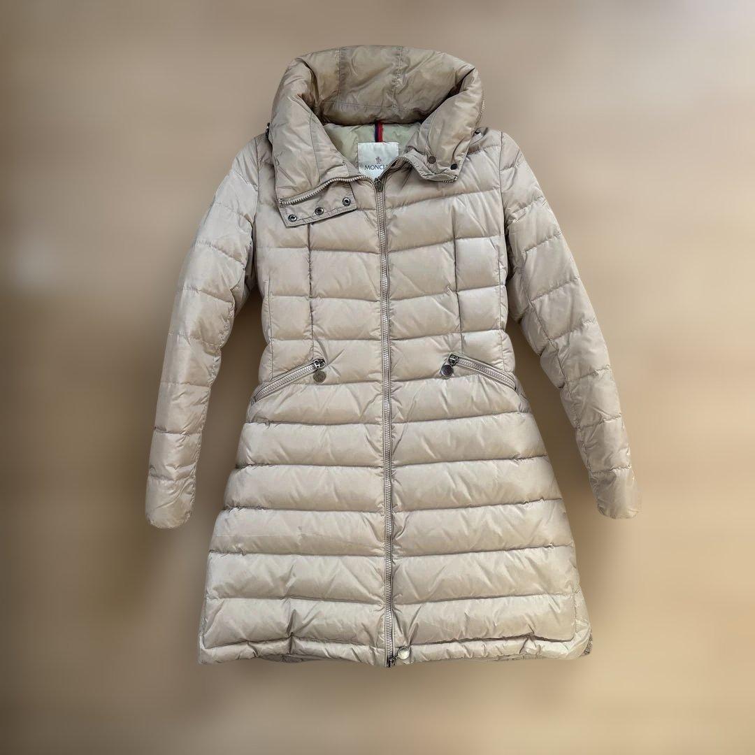 MONCLER ベージュ ダウンジャケット フード付き サイズ0 MONCLER（モンクレール） 【SALE】【並行輸入品】モンクレール ダウン