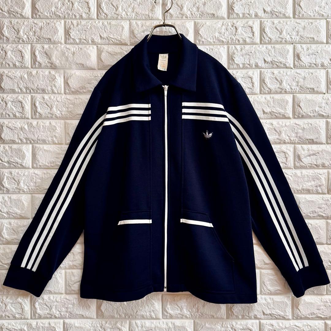 ◇浜田雅功／西ドイツ製◇ 70s アディダス ガイコツジャージ XXL 極美