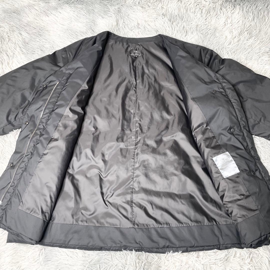 大きいサイズ】23区 ストール付 ADSダウンショート コート 46サイズ