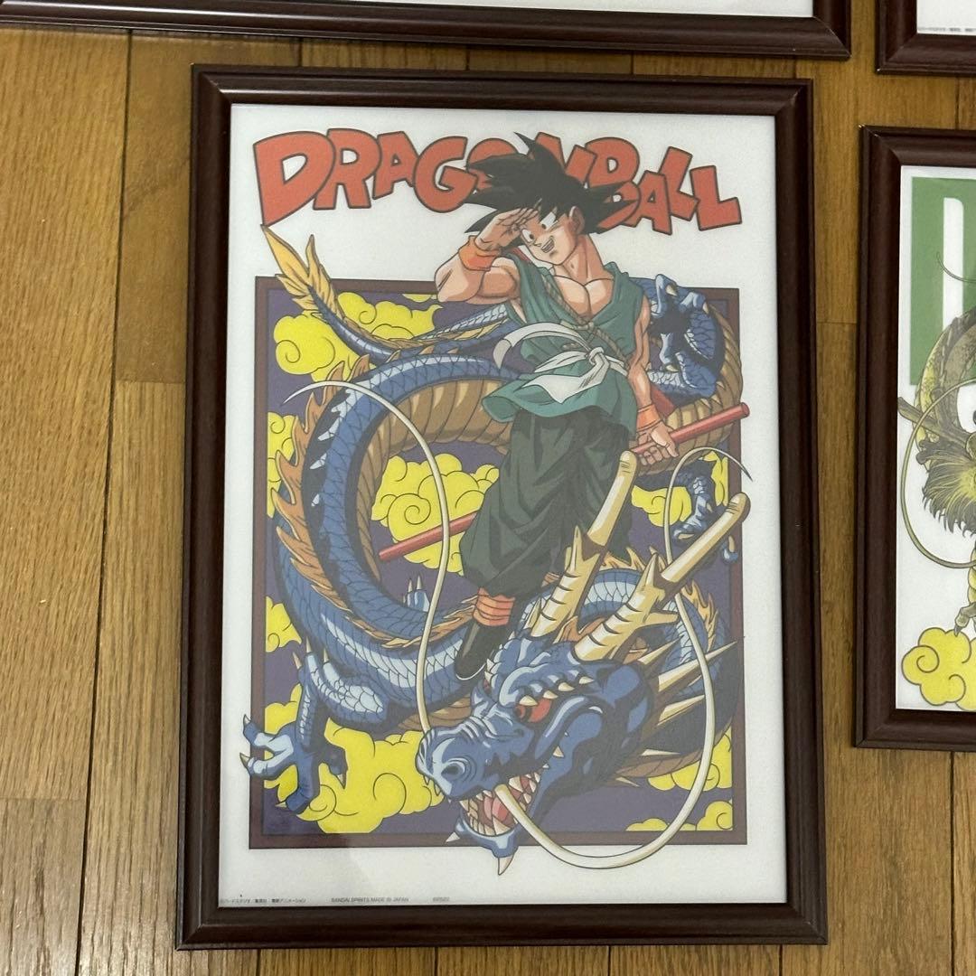 ドラゴンボール ビジュアルボード B4木目調額縁 バイバイ悟空 GT 鳥山